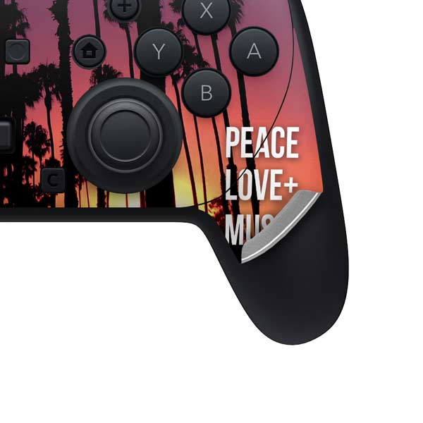 Peace Love And Music Nintendo Switch 2 (2025) Pro Controller Skin