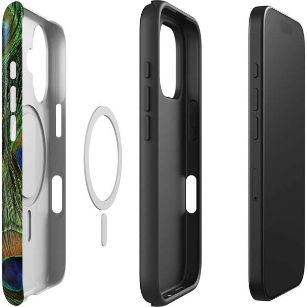 Peacock iPhone 16 Magsafe Impact Case