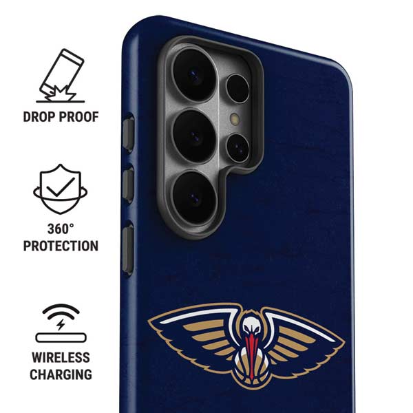 NBA New Orleans Pelicans Distressed Galaxy S26 Ultra Impact Case