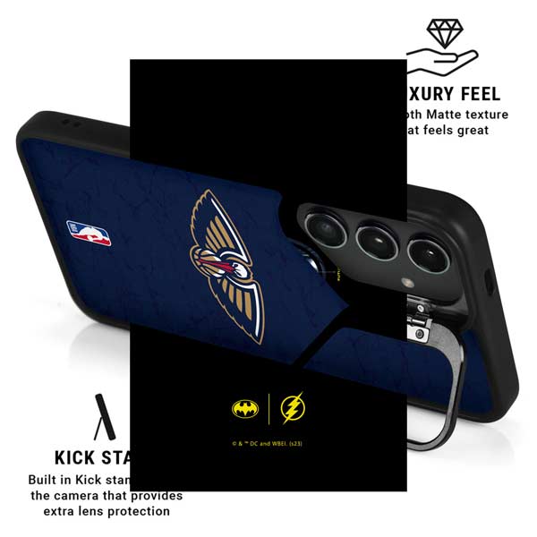 NBA New Orleans Pelicans Distressed Galaxy S26 Ultra Kickstand Case