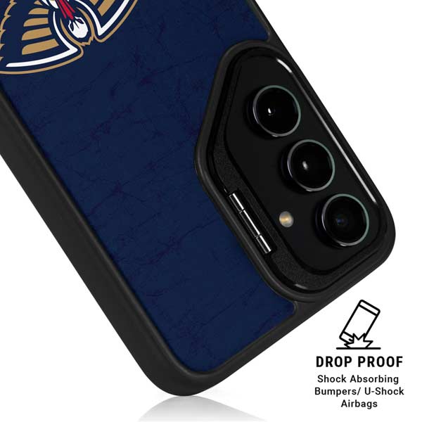 NBA New Orleans Pelicans Distressed Galaxy S26 Ultra Kickstand Case
