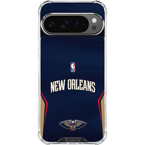 NBA New Orleans Pelicans Jersey Google Pixel 10 Pro XL Clear Case