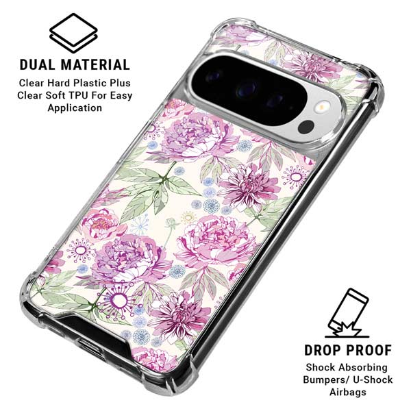 Peony Google Pixel 10 Pro XL Clear Case