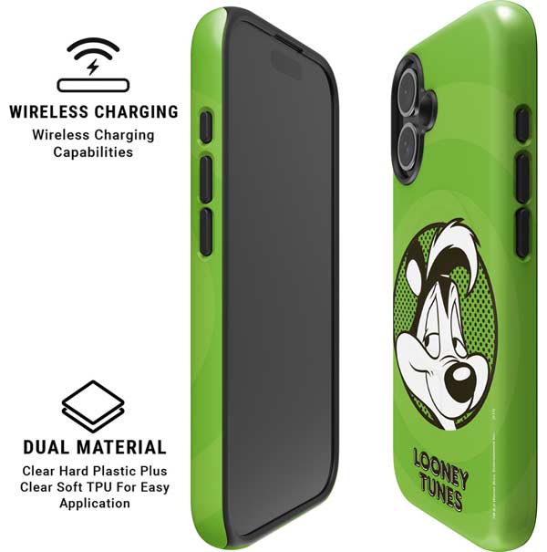 Looney Tunes Pepe Le Pew Full iPhone 16 Magsafe Impact Case
