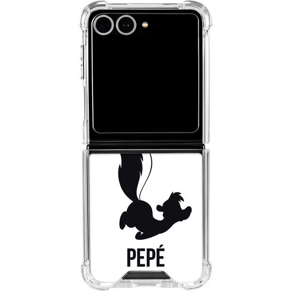 Looney Tunes Pepe Le Pew Identity Galaxy Z Flip7 Clear Case