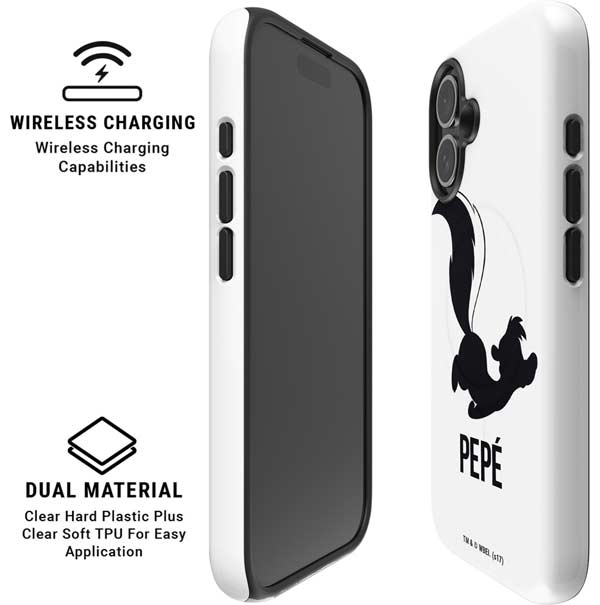 Looney Tunes Pepe Le Pew Identity iPhone 17 Magsafe Impact Case