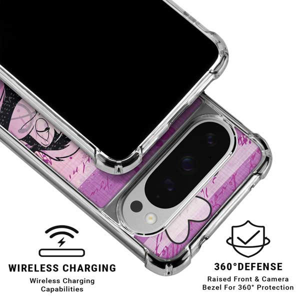 Looney Tunes Pepe Le Pew Purple Romance Google Pixel 10 Pro Clear Case