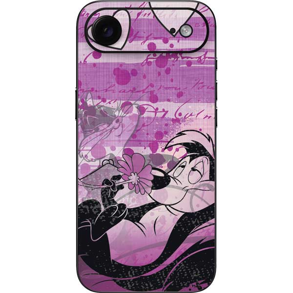 Looney Tunes Pepe Le Pew Purple Romance iPhone 17 Air Skin
