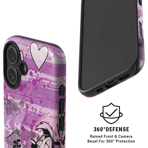 Looney Tunes Pepe Le Pew Purple Romance iPhone 17 Magsafe Impact Case
