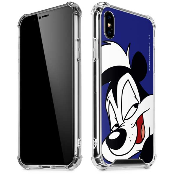 Looney Tunes Pepe Le Pew Zoomed In iPhone X/XS Clear Case