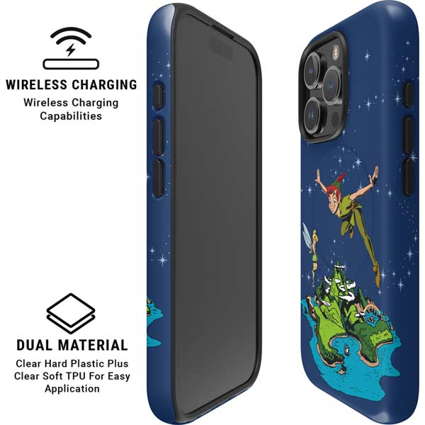 Disney Peter Pan and Tinker Bell in Neverland iPhone 16 Pro Magsafe Impact Case