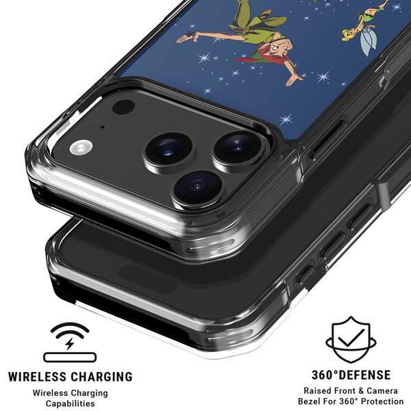 Disney Peter Pan and Tinker Bell in Neverland iPhone 17 Pro Clear Case
