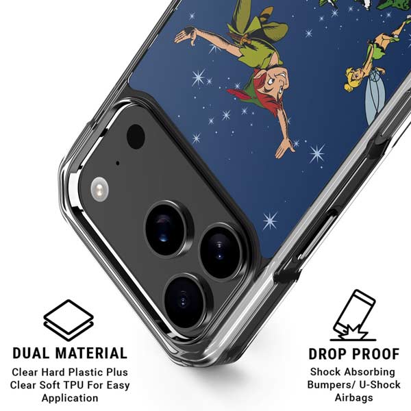 Disney Peter Pan and Tinker Bell in Neverland iPhone 17 Pro Clear Case