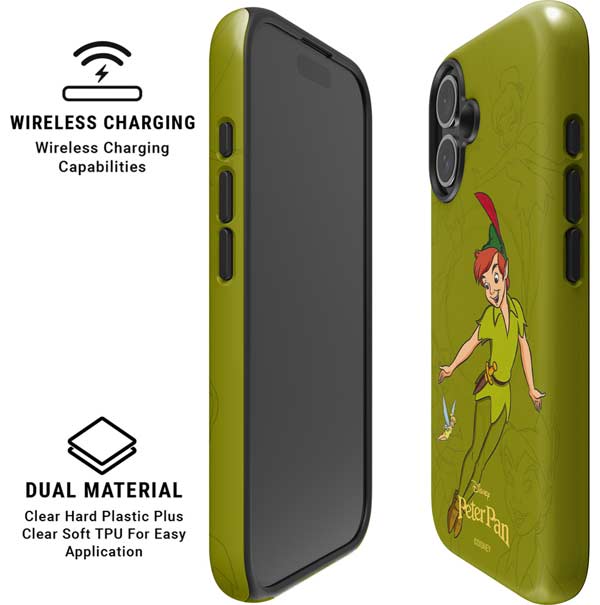 Disney Peter Pan and Tinker Bell Portrait iPhone 16 Magsafe Impact Case