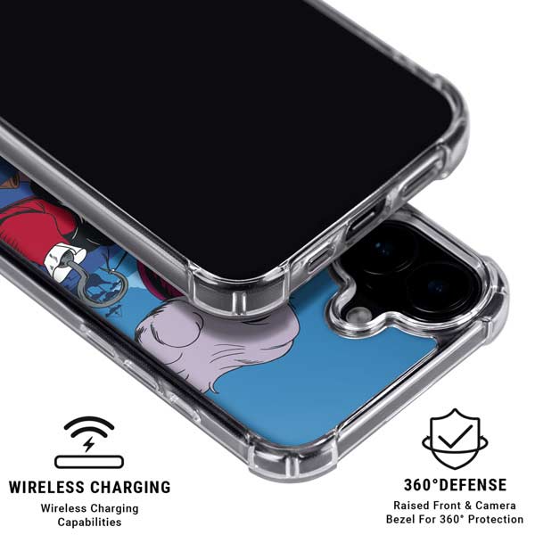 Disney Peter Pan Captain Hook and Smee iPhone 17 Clear Case