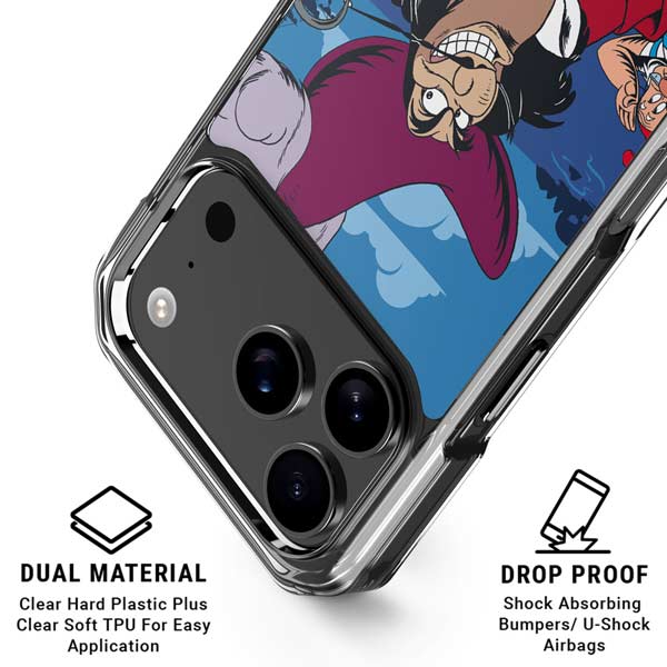 Disney Peter Pan Captain Hook and Smee iPhone 17 Pro Clear Case
