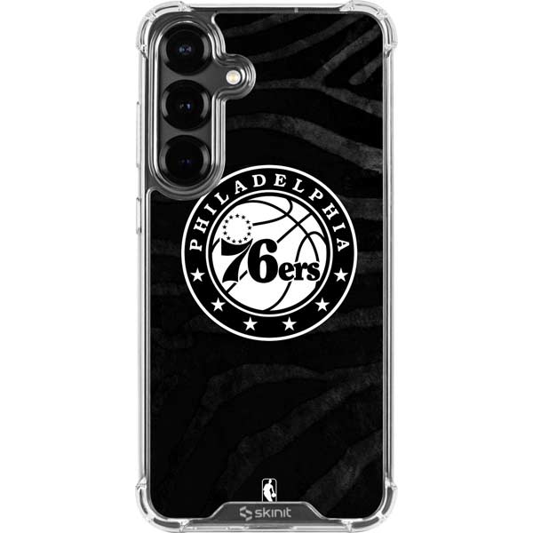 NBA Philadelphia 76ers Animal Print Galaxy S26 Plus Clear Case