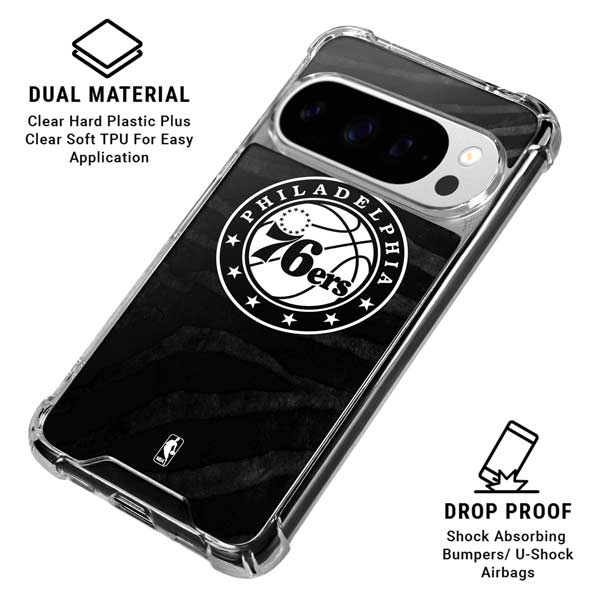 NBA Philadelphia 76ers Animal Print Google Pixel 10 Pro XL Clear Case