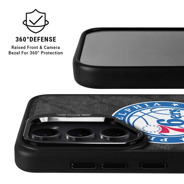 NBA Philadelphia 76ers Black Rust Galaxy S26 Ultra Kickstand Case