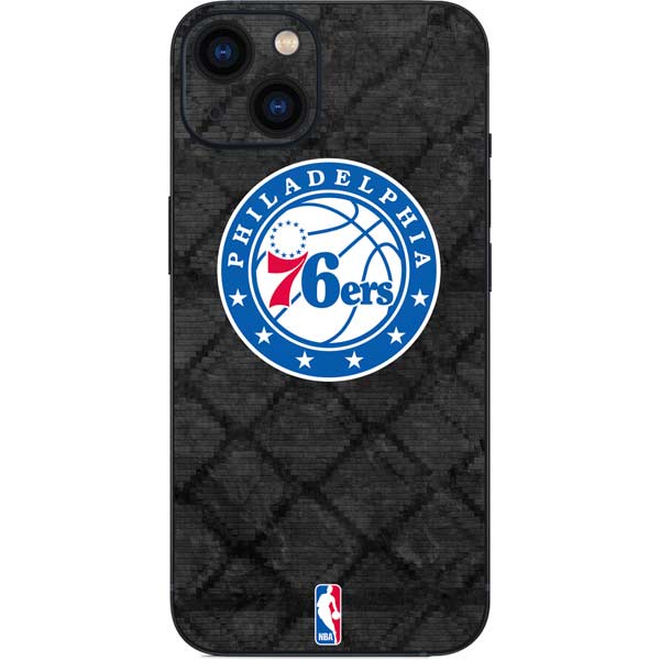 NBA Philadelphia 76ers Black Rust iPhone Skins