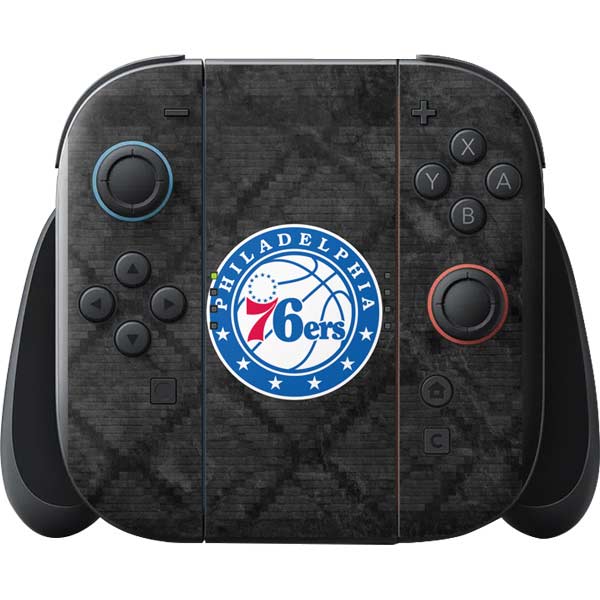NBA Philadelphia 76ers Black Rust Nintendo Switch 2 (2025) with Joy-Con Skin
