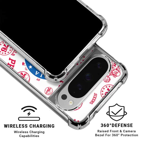 NBA Philadelphia 76ers Blast Google Pixel 10 Pro XL Clear Case