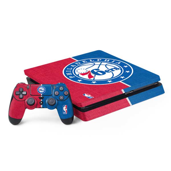NBA Philadelphia 76ers Canvas Split PlayStation PS4 Skins