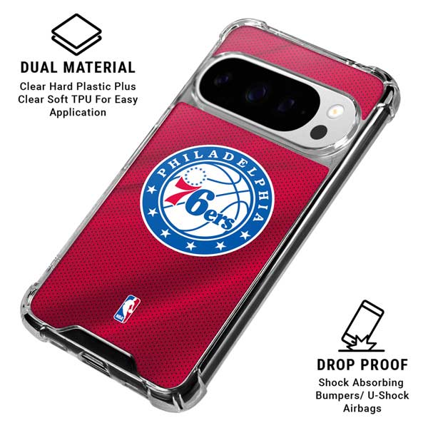 NBA Philadelphia 76ers Jersey Google Pixel 10 Pro Clear Case