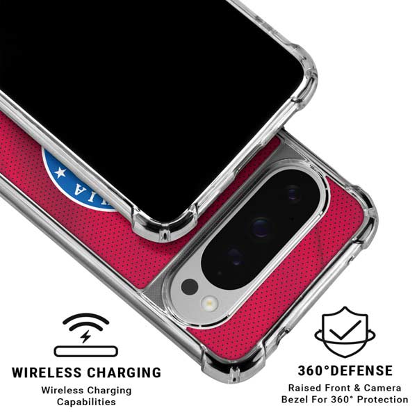 NBA Philadelphia 76ers Jersey Google Pixel 10 Pro Clear Case