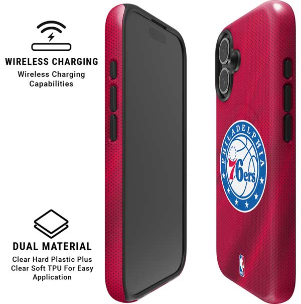 NBA Philadelphia 76ers Jersey iPhone 16 Magsafe Impact Case