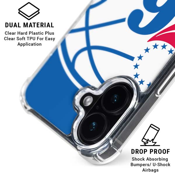 NBA Philadelphia 76ers Large Logo iPhone 17 MagSafe Case