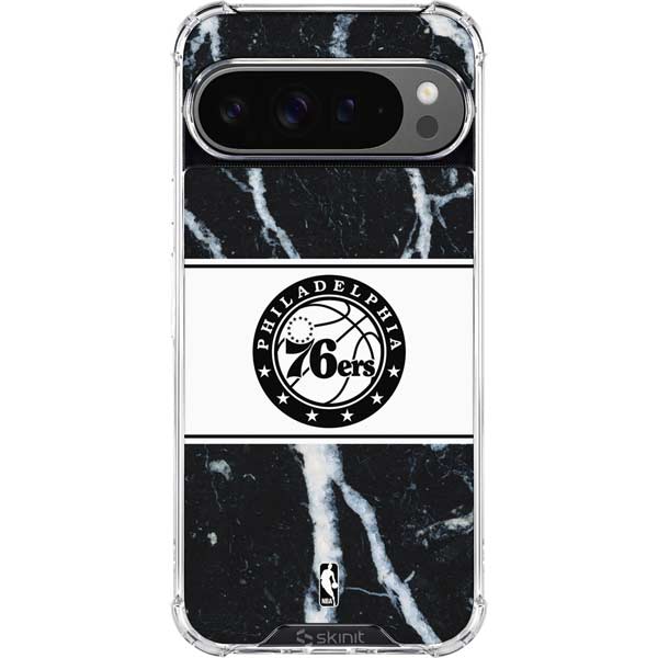 NBA Philadelphia 76ers Marble Google Pixel 10 Pro Clear Case