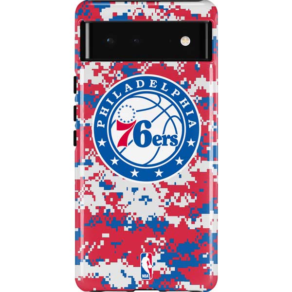NBA Philadelphia 76ers Red Digi Camo Pixel Cases