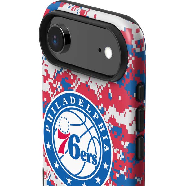 NBA Philadelphia 76ers Red Digi Camo iPhone 17 Air Impact Case