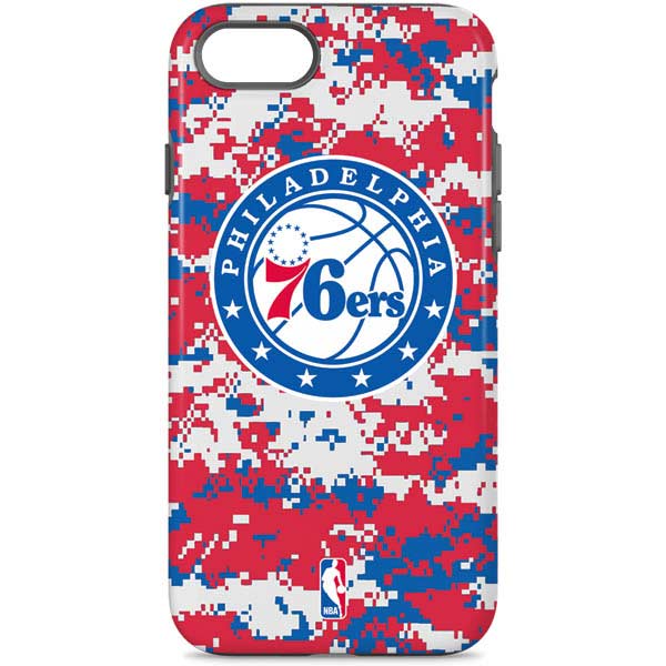 NBA Philadelphia 76ers Red Digi Camo iPhone Cases