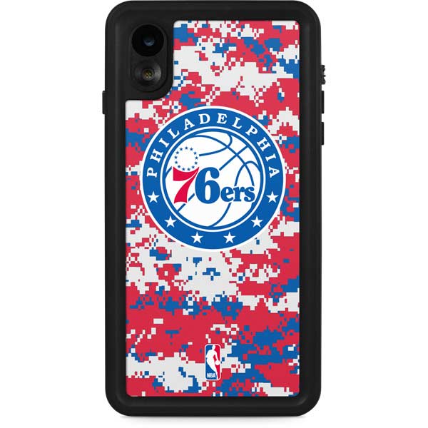 NBA Philadelphia 76ers Red Digi Camo iPhone Cases
