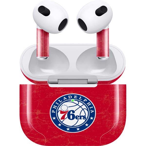 NBA Philadelphia 76ers Distressed Apple AirPods (3rd Gen 2021) Skin