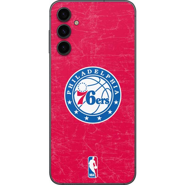 NBA Philadelphia 76ers Distressed Galaxy A14 5G Skin