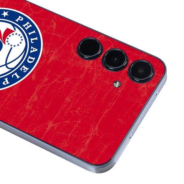 NBA Philadelphia 76ers Distressed Galaxy A36 5G Skin