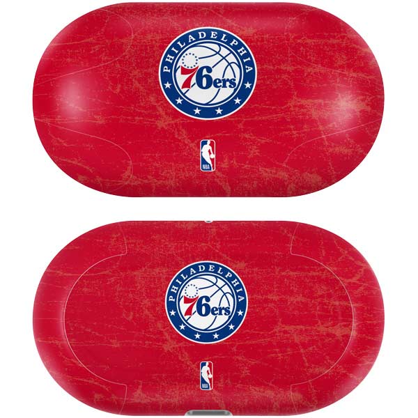 NBA Philadelphia 76ers Distressed Galaxy Buds Plus Skin
