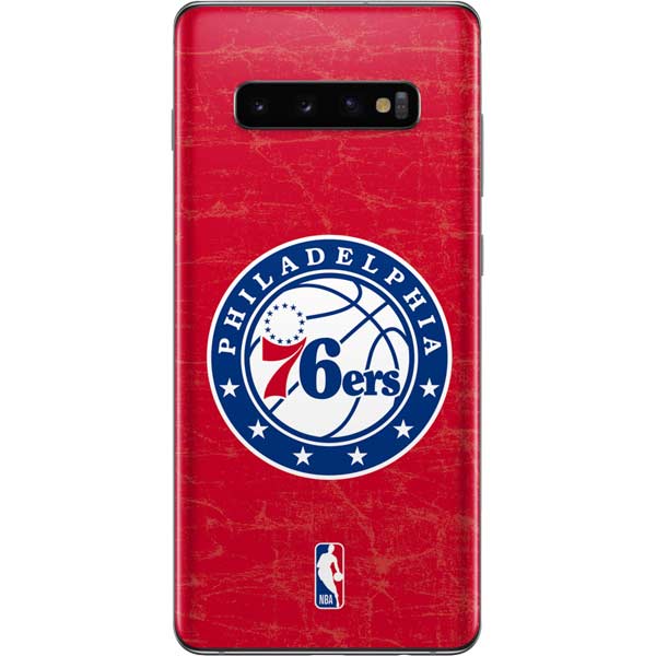 NBA Philadelphia 76ers Distressed Galaxy S10 Plus Skin