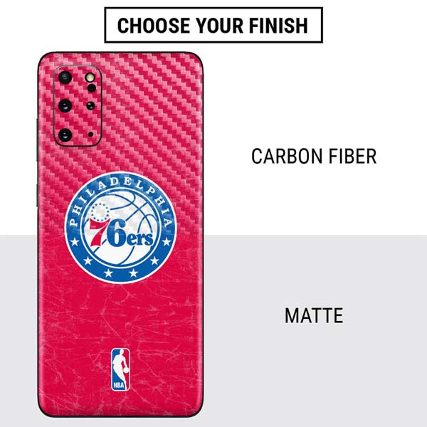 NBA Philadelphia 76ers Distressed Galaxy S20 Plus Skin