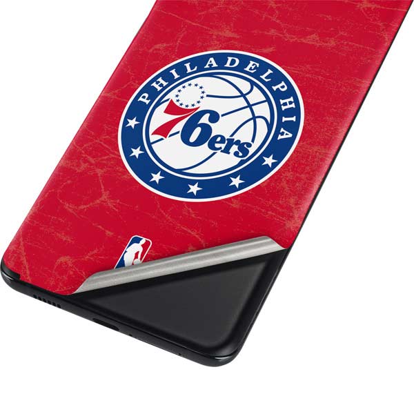 NBA Philadelphia 76ers Distressed Galaxy S21 5G Skin