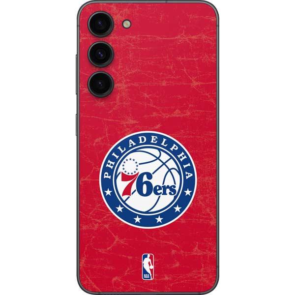 NBA Philadelphia 76ers Distressed Galaxy S23 Plus Skin
