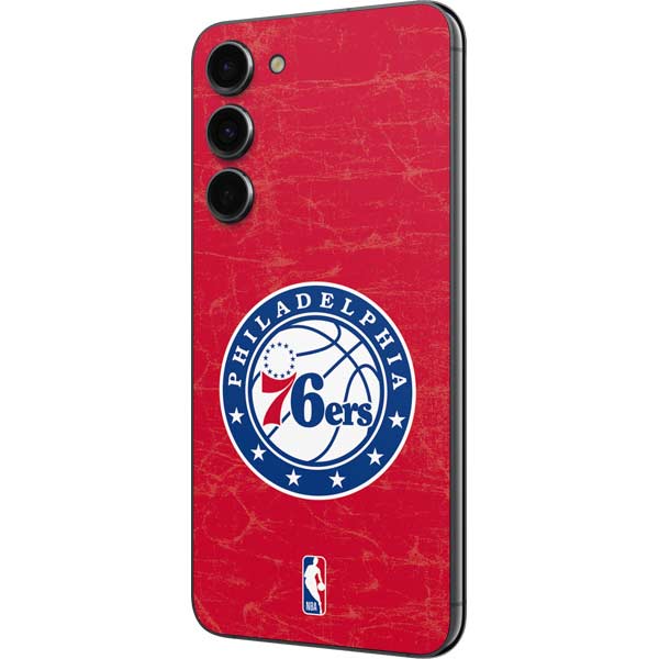 NBA Philadelphia 76ers Distressed Galaxy S23 Plus Skin