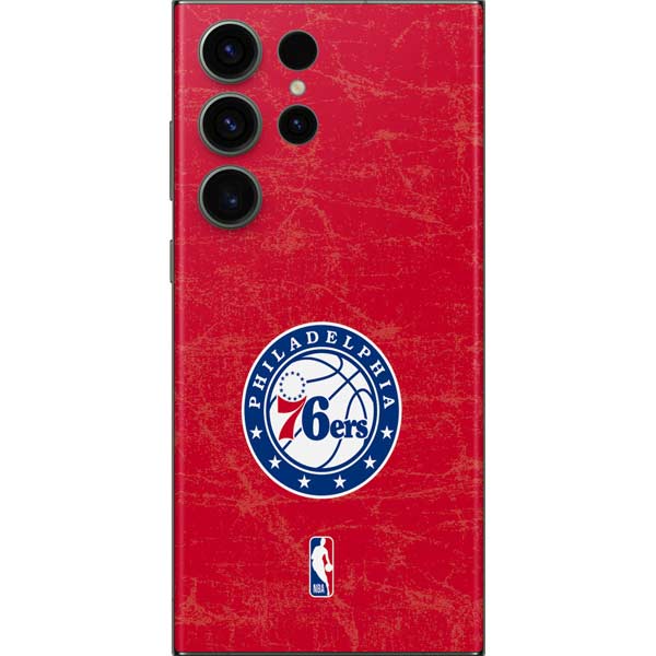 NBA Philadelphia 76ers Distressed Galaxy S23 Ultra Skin