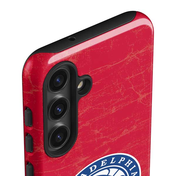 NBA Philadelphia 76ers Distressed Galaxy S25 Impact Case