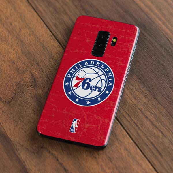 NBA Philadelphia 76ers Distressed Galaxy S9 Plus Skin