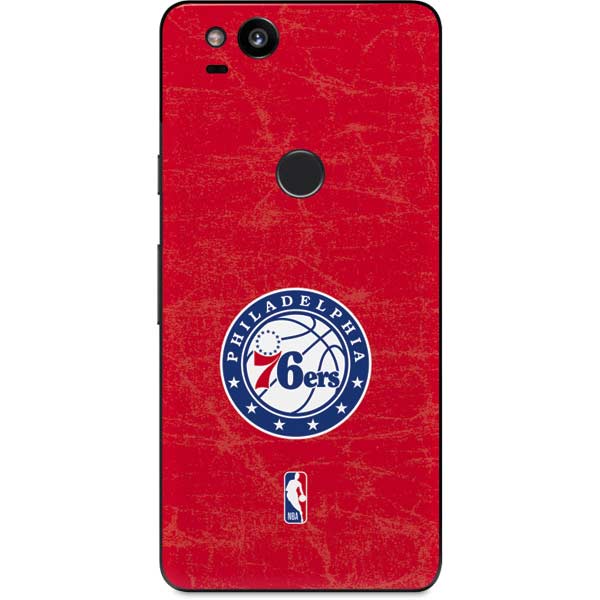 NBA Philadelphia 76ers Distressed Google Pixel 2 Skin