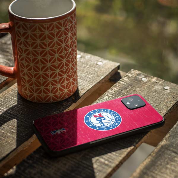 NBA Philadelphia 76ers Distressed Google Pixel 4 Skin